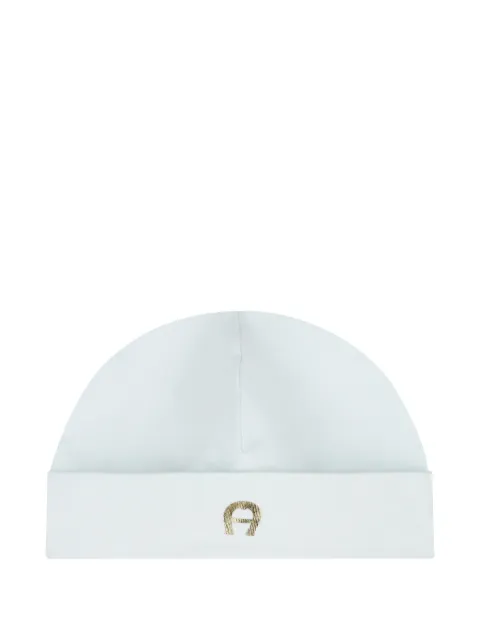 Aigner Kids logo-embroidered beanie