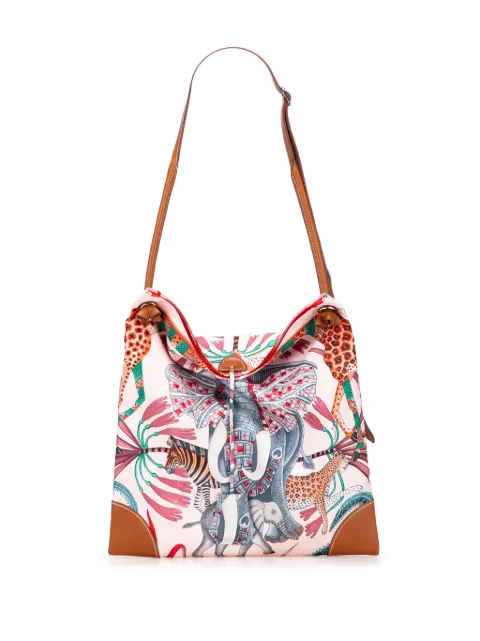 Hermès Pre-Owned 2016 La Marche du Zambeze Silky City Umhängetasche aus Seide 33cm