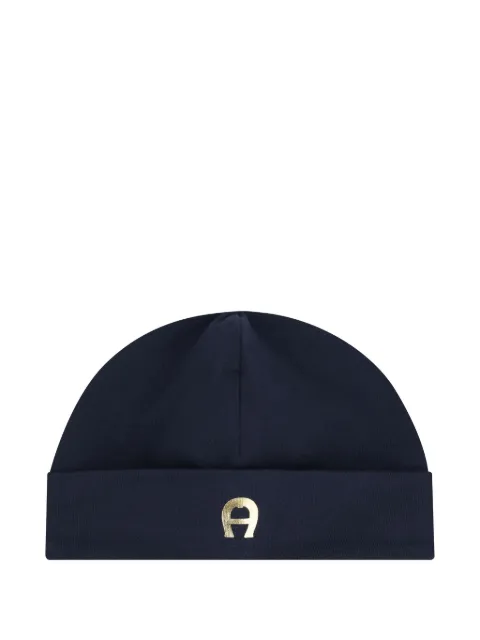 Aigner Kids logo-embellished beanie