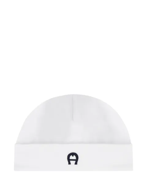 Aigner Kids logo-embroidered beanie