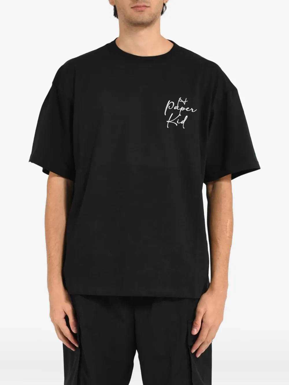 A Paper Kid playera con logo estampado | negro | Image 1