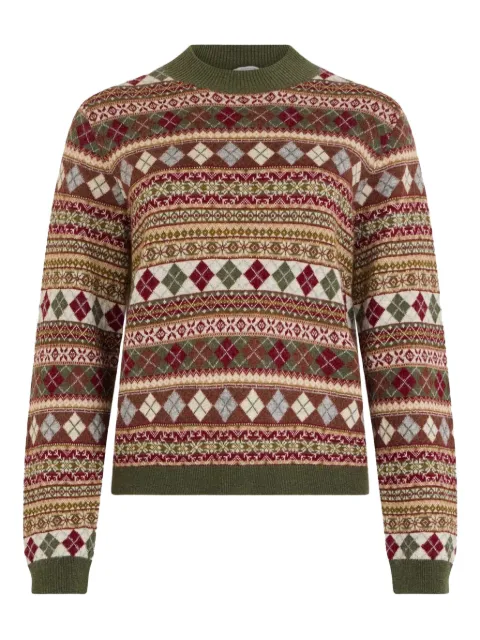 Ballantyne argyle fair-isle sweater