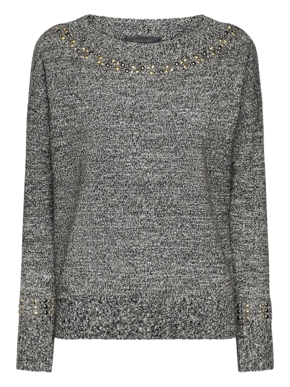Tacks-Embellished Sweater