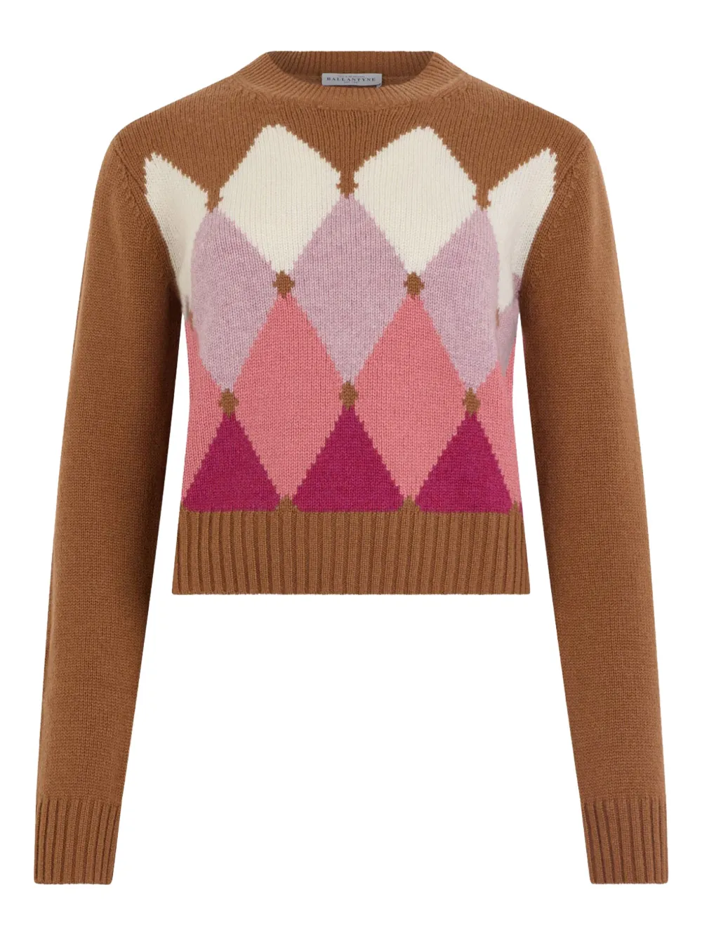 Ballantyne argyle sweater | Brown | Image 1