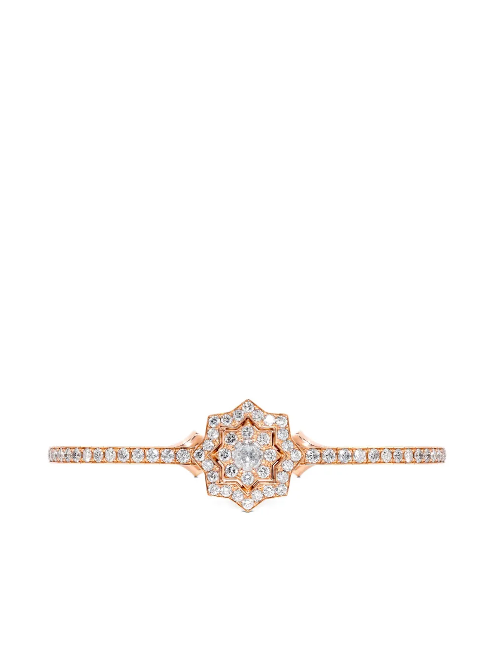 David Morris 18k Rose Gold Astra Bangle In Gold