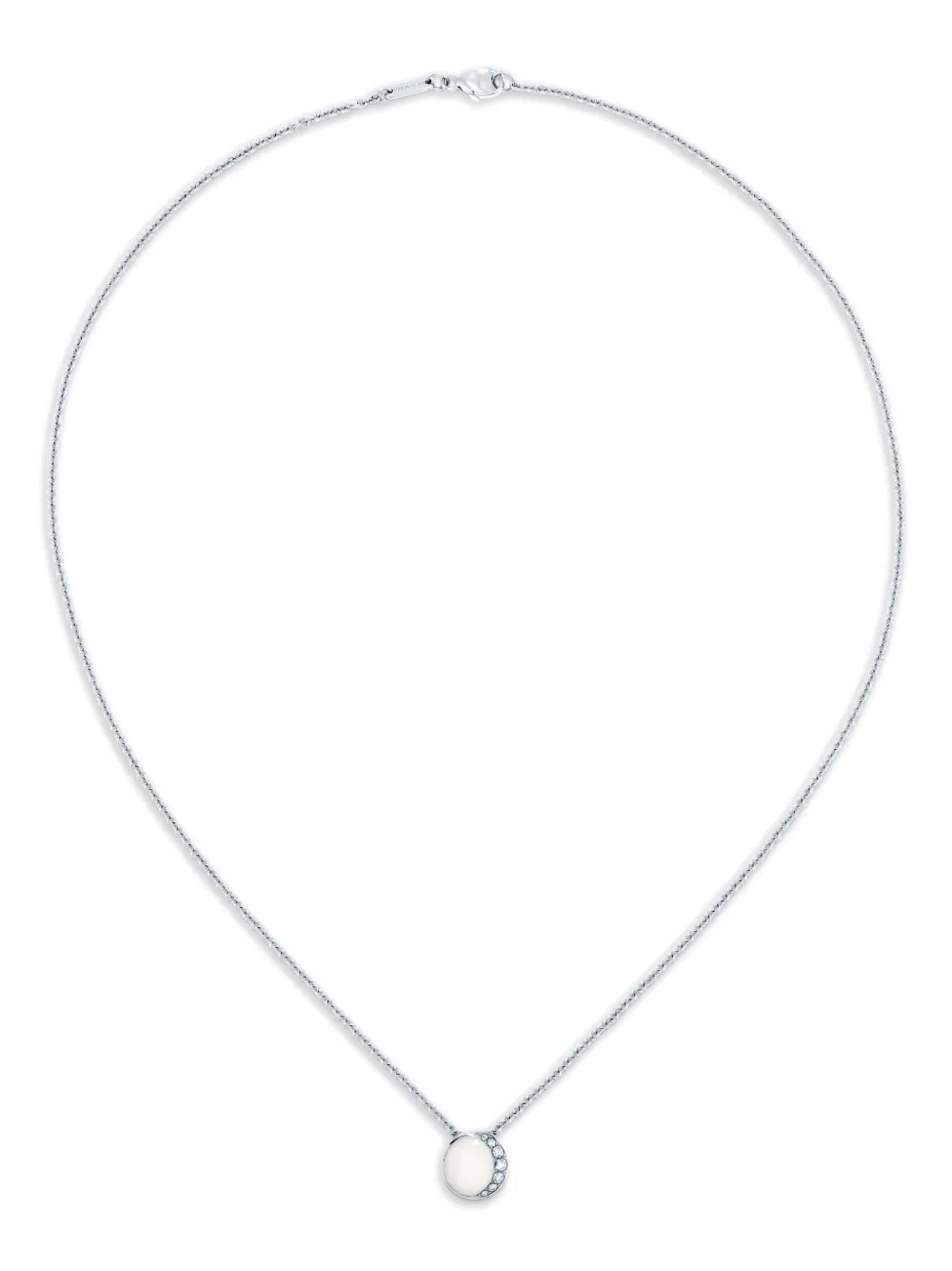 David Morris 18K White Gold Fortuna mother-of-pearl necklace | White | Image 1