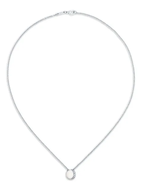 David Morris 18K White Gold Fortuna mother-of-pearl necklace