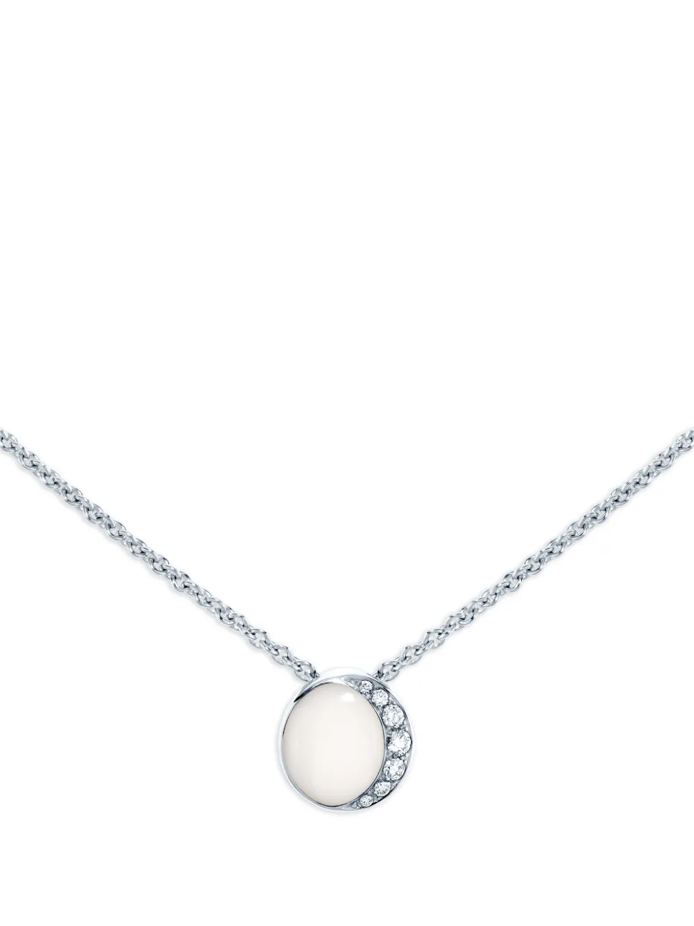 David Morris 18K White Gold Fortuna mother-of-pearl necklace | Image 2