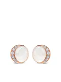 David Morris 18K rose-gold Fortuna round-shape diamond-embellishment earrings - Pink