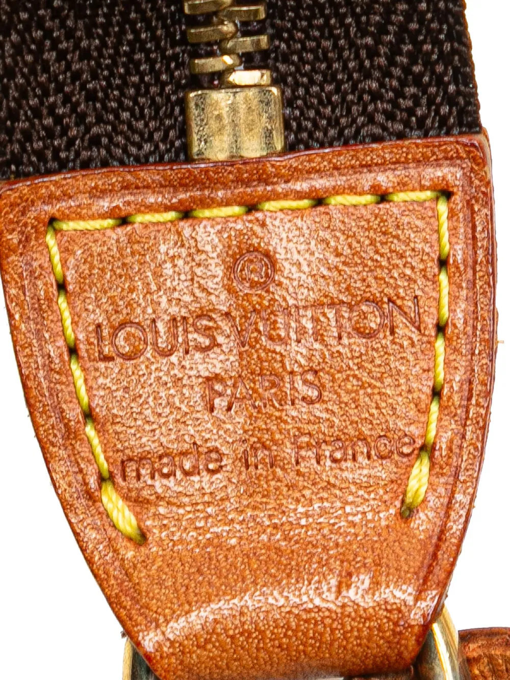 Pre-owned Louis Vuitton 1999 Monogram Pochette Accessoires Shoulder Bag In Brown