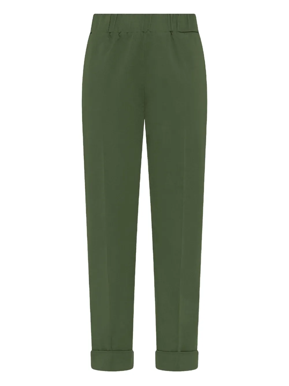 Deha Elastic-waist Cuffed Trousers In Green