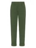 DEHA elastic-waist cuffed trousers - Green
