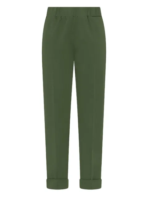 DEHA elastic-waist cuffed trousers