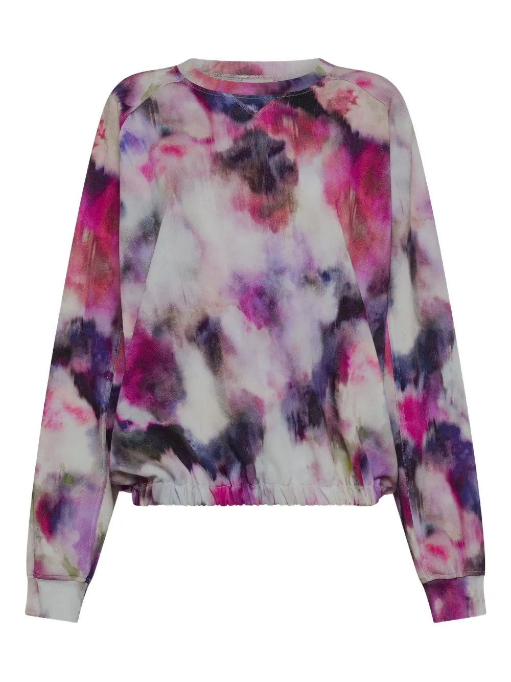 Deha Floral-print Sweatshirt In Gray
