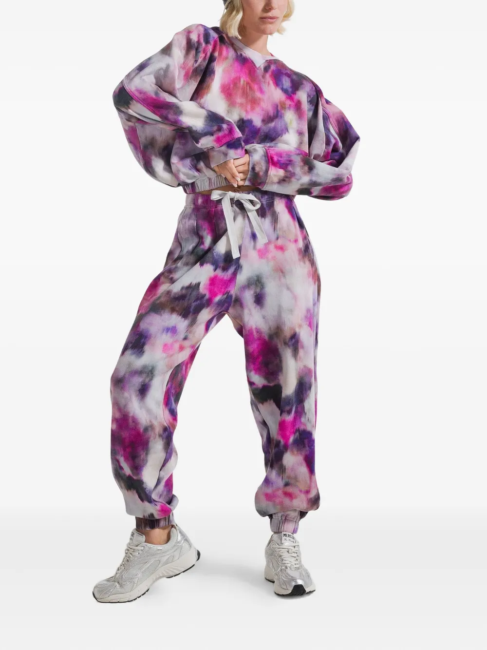 Deha Floral-print Sweatshirt In Pink