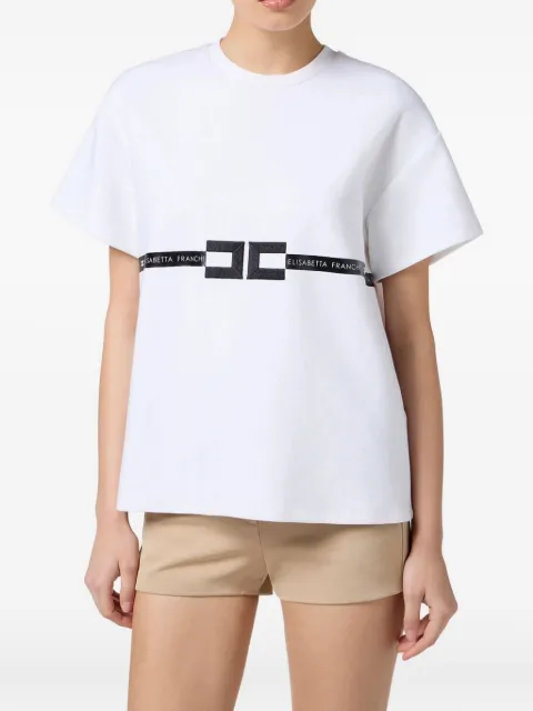 Elisabetta Franchi logo-detail short-sleeve T-shirt 