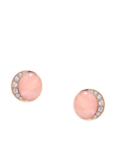David Morris aretes Fortuna en oro rosa de 18kt con diamantes