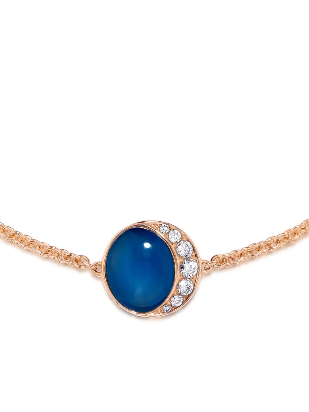 David Morris 18K rose gold Fortuna diamond and agate bracelet | Image 2