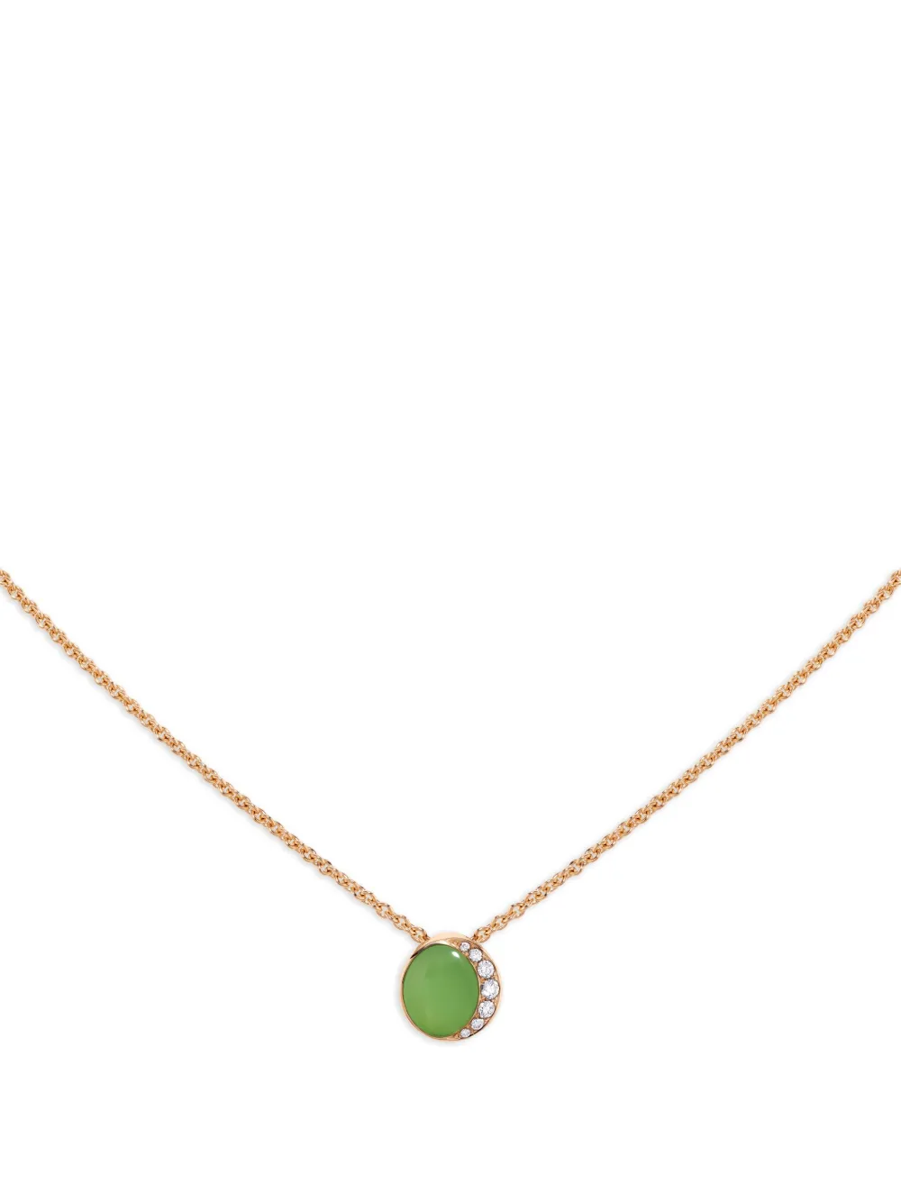 David Morris 18K Rose Gold Fortuna chrysoprase necklace | Image 2