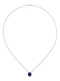 David Morris 18K White Gold Fortuna agate necklace - Blue