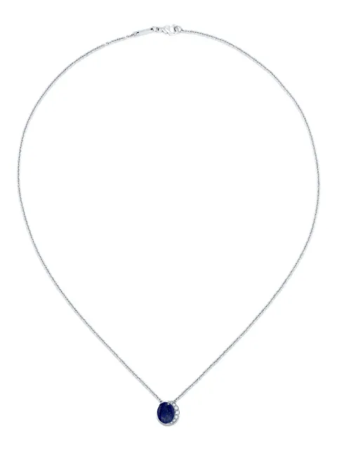 David Morris 18K White Gold Fortuna agate necklace