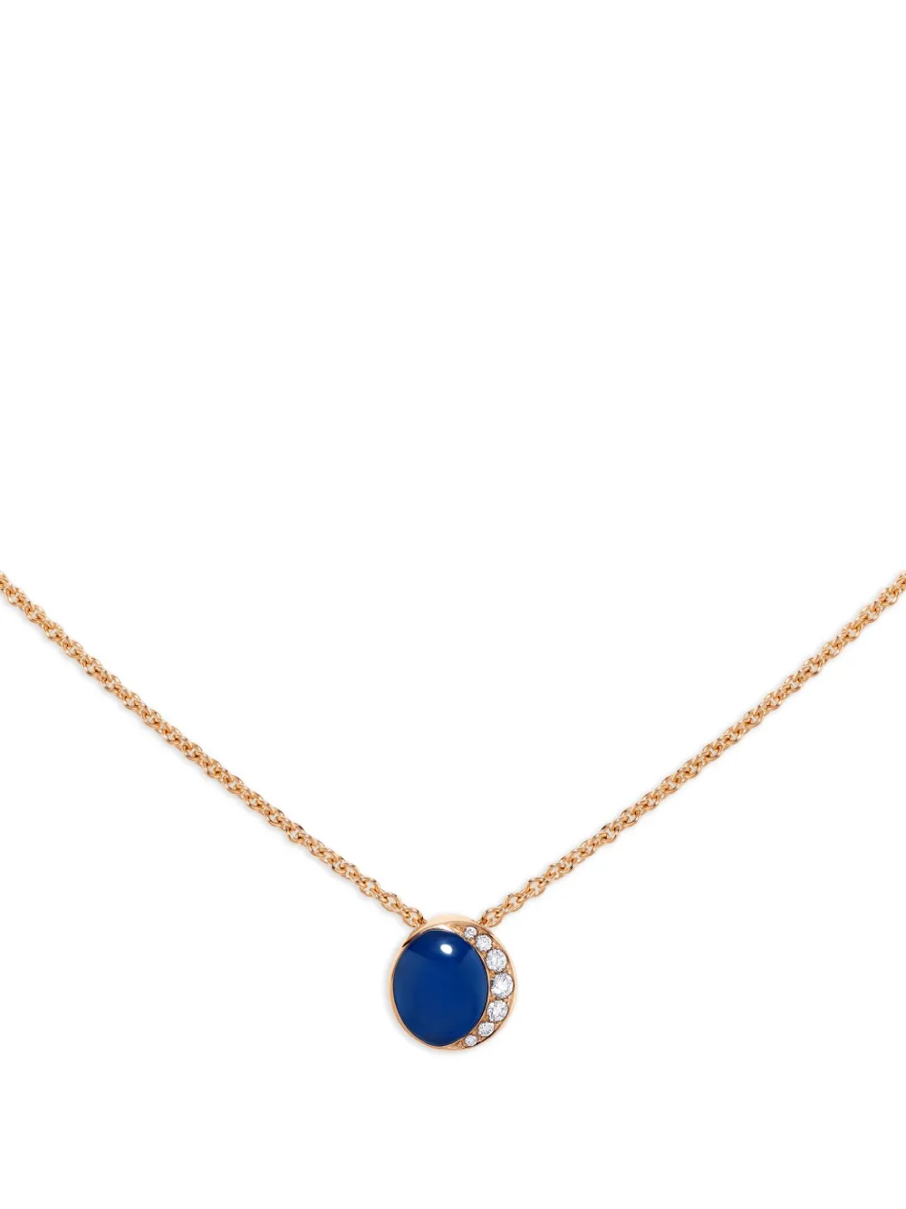 David Morris 18K rose gold Fortuna agate and diamond necklace | Image 2