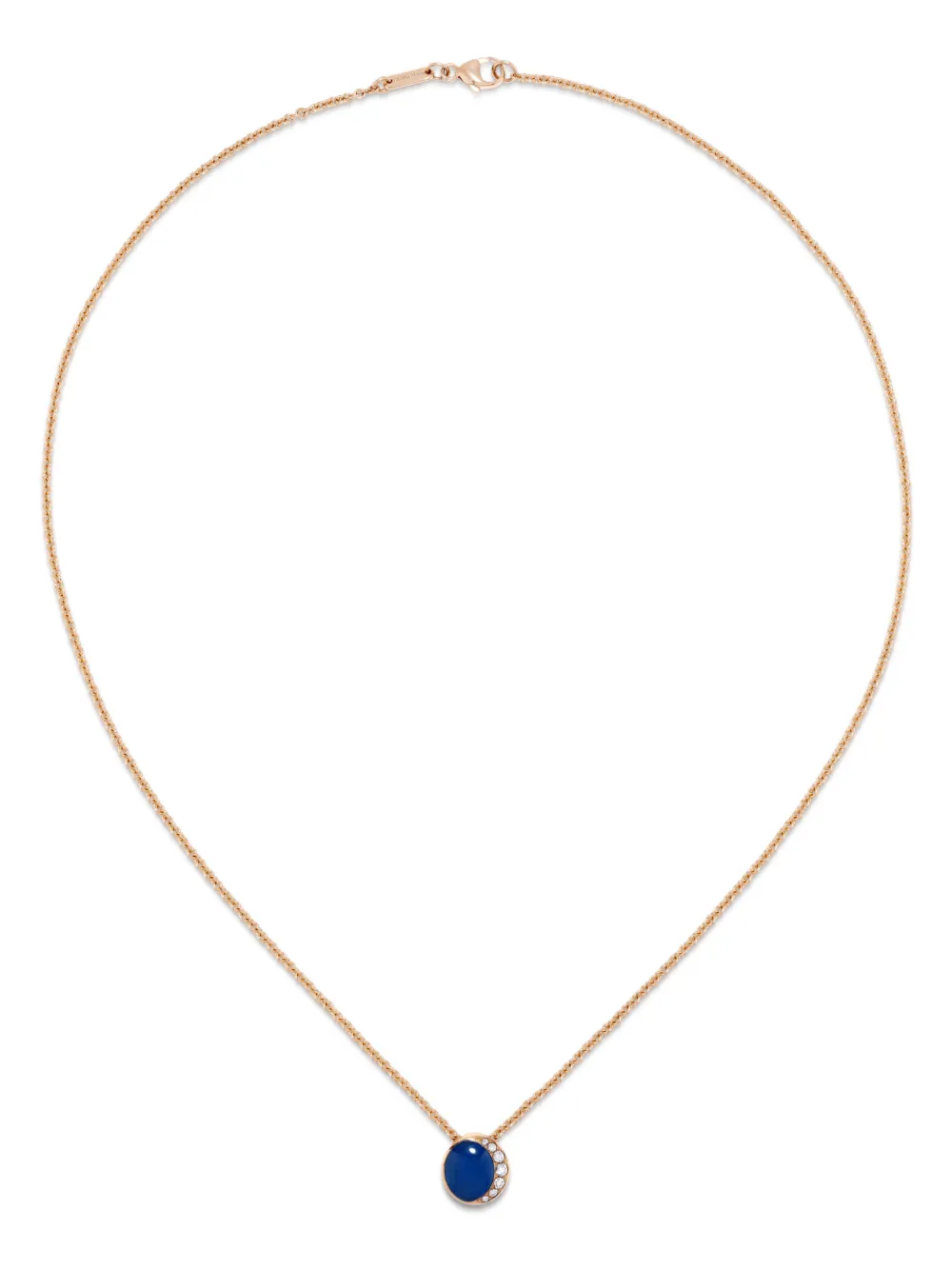 David Morris 18K rose gold Fortuna agate and diamond necklace | Gold | Image 1