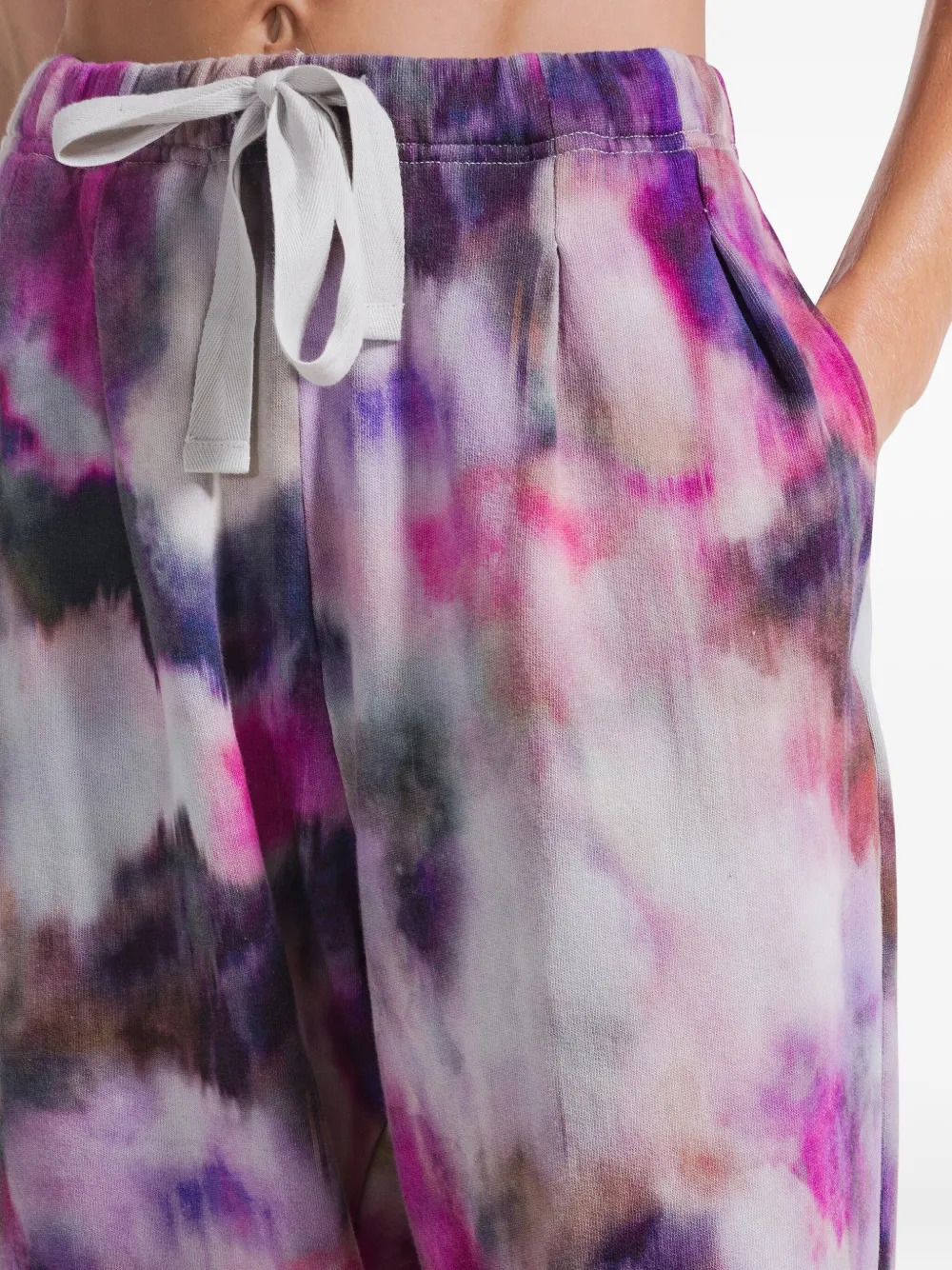 DEHA Trainingsbroek met bloemenprint Grijs