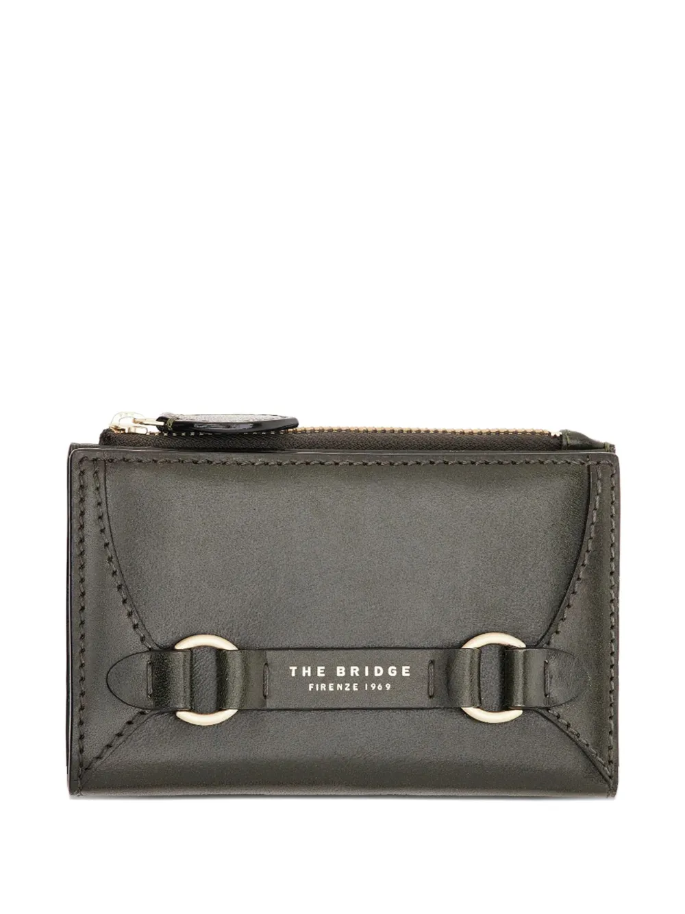 The Bridge logo-print leather wallet | Black | Image 1