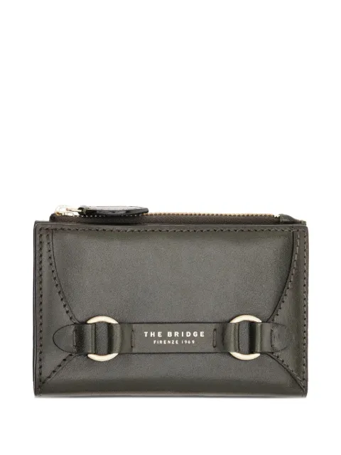 The Bridge logo-print leather wallet