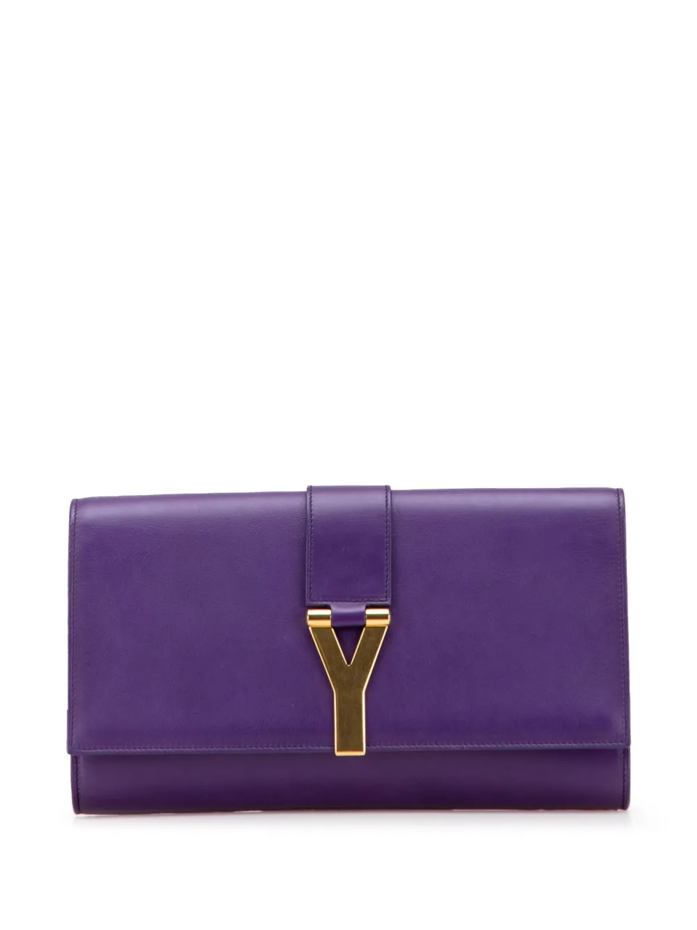 Saint Laurent Pre-Owned 2013-2025 Leather Cabas Chyc clutch bag - パープル Saint Laurent Pre-Owned 2013-2025 Leather Cabas Chyc clutch bag - パープル