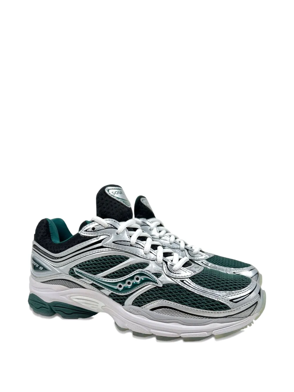 Saucony Progrid Omni 9 lace-up sneakers Green