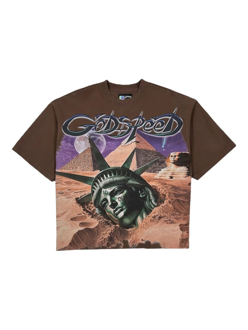 GODSPEED Mother Cairo cotton T-shirt | Brown | Image 1