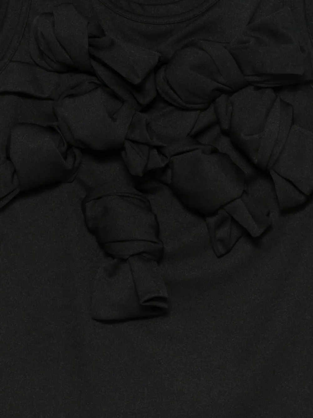 Comme Des Garçons Bow-embellished Tank Top In Black