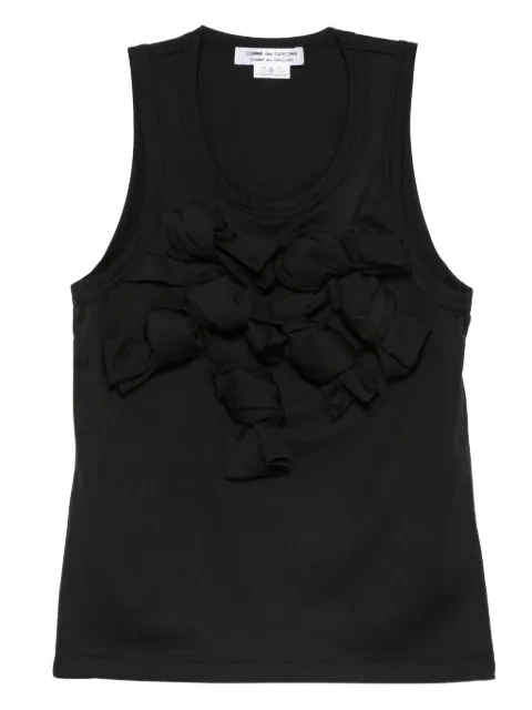 Comme Des Garçons Comme Des Garçons bow-embellished tank top