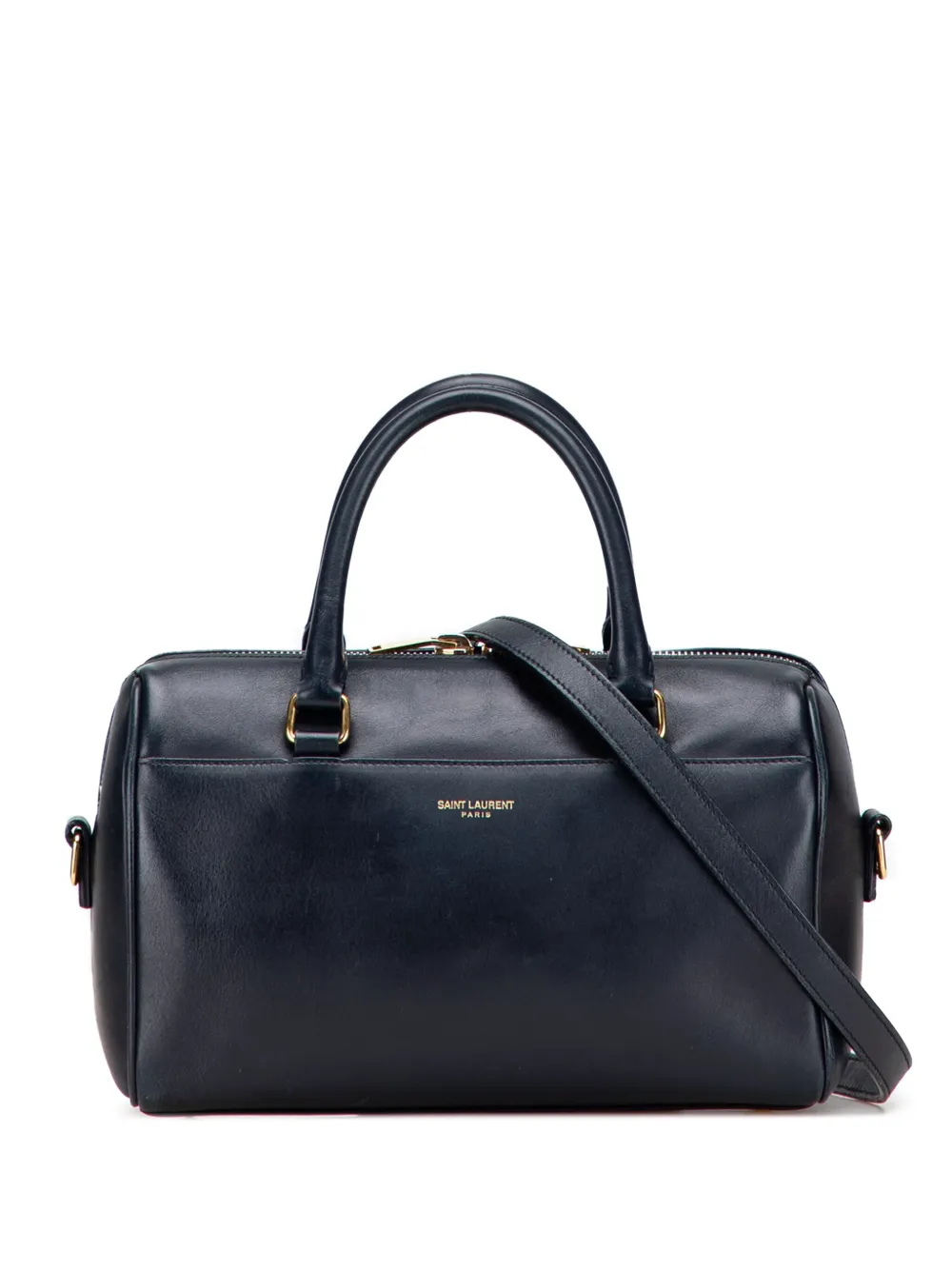 Saint Laurent Pre-Owned 2014 Baby Leather Classic Duffle satchel - ブルー Saint Laurent Pre-Owned 2014 Baby Leather Classic Duffle satchel - ブルー