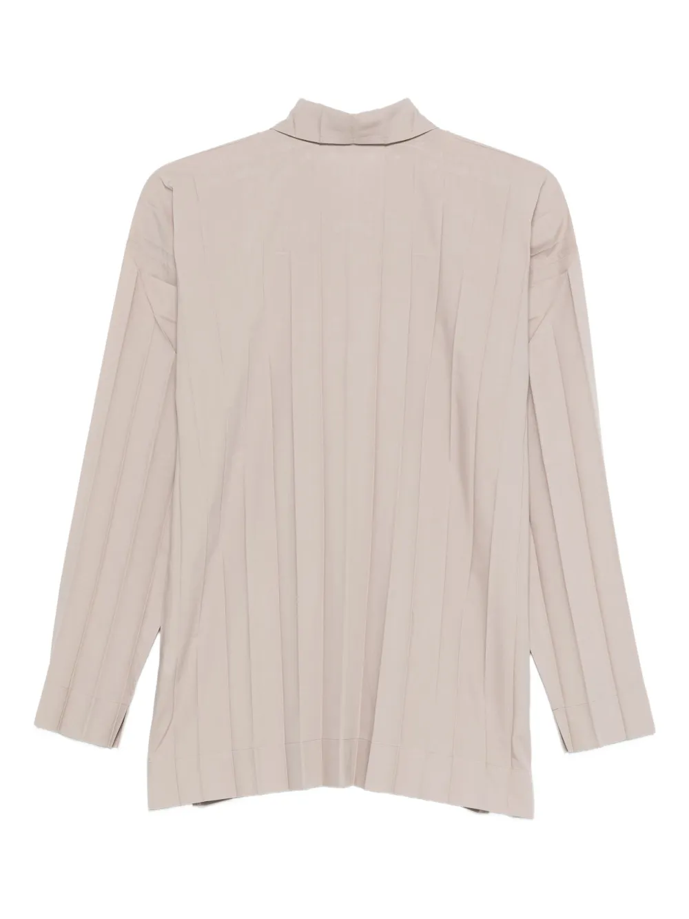 Homme Plissé Issey Miyake pleated button-front shirt - Beige