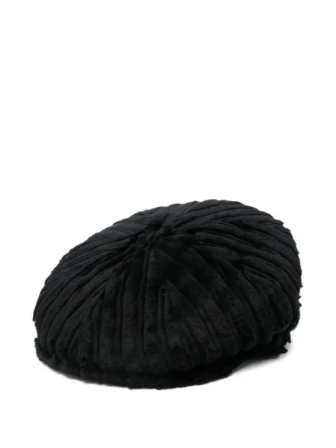 Tagliatore pleated velvet beret