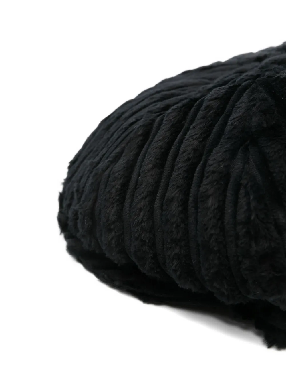 Tagliatore Geplooide fluwelen baret Zwart