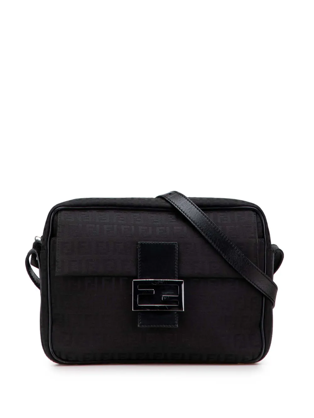 Fendi Pre-Owned 2000-2010 Zucchino Canvas crossbody bag - ブラック Fendi Pre-Owned 2000-2010 Zucchino Canvas crossbody bag - ブラック