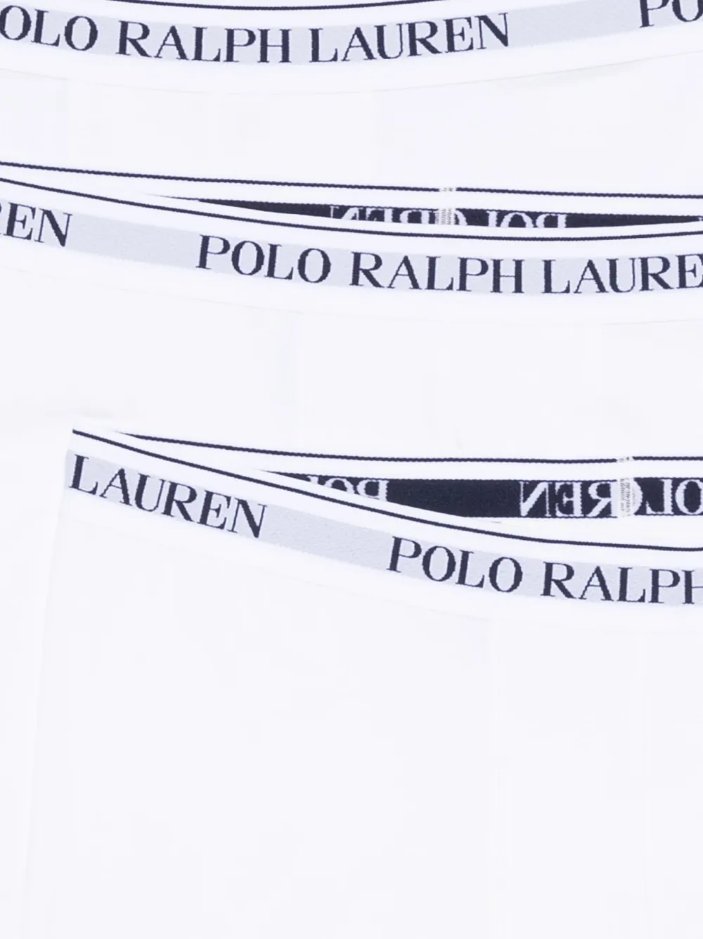 Polo Ralph Lauren Drie boxershorts met logoband Wit