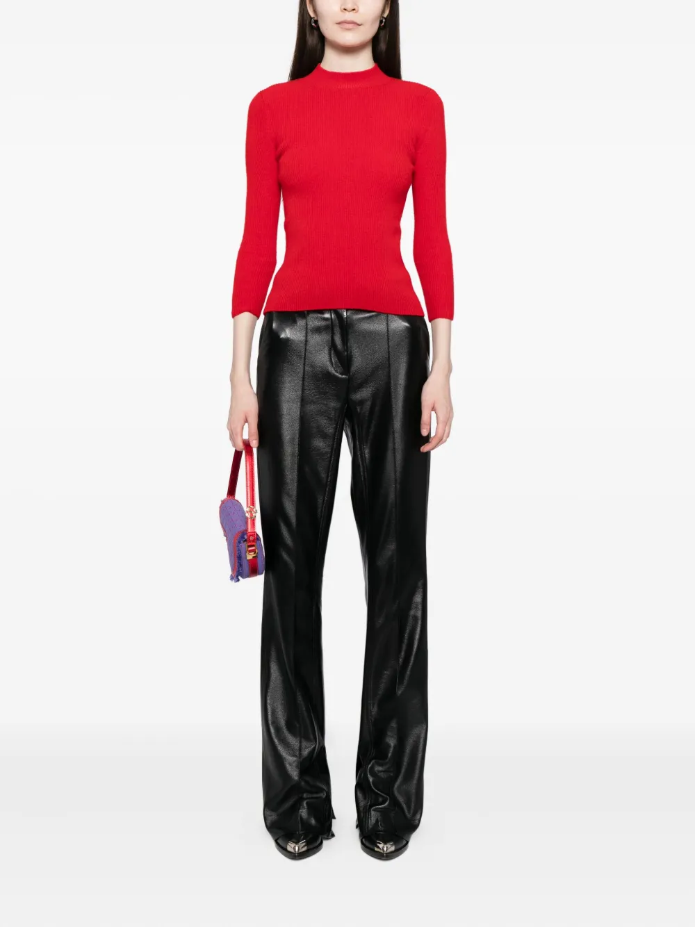 Alainpaul Knitted Top In Red