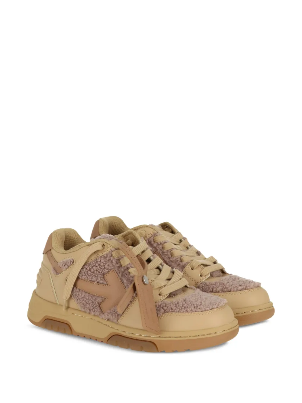 Off-White Out of Office  shearling-trim sneakers | Low-Tops | Image 2