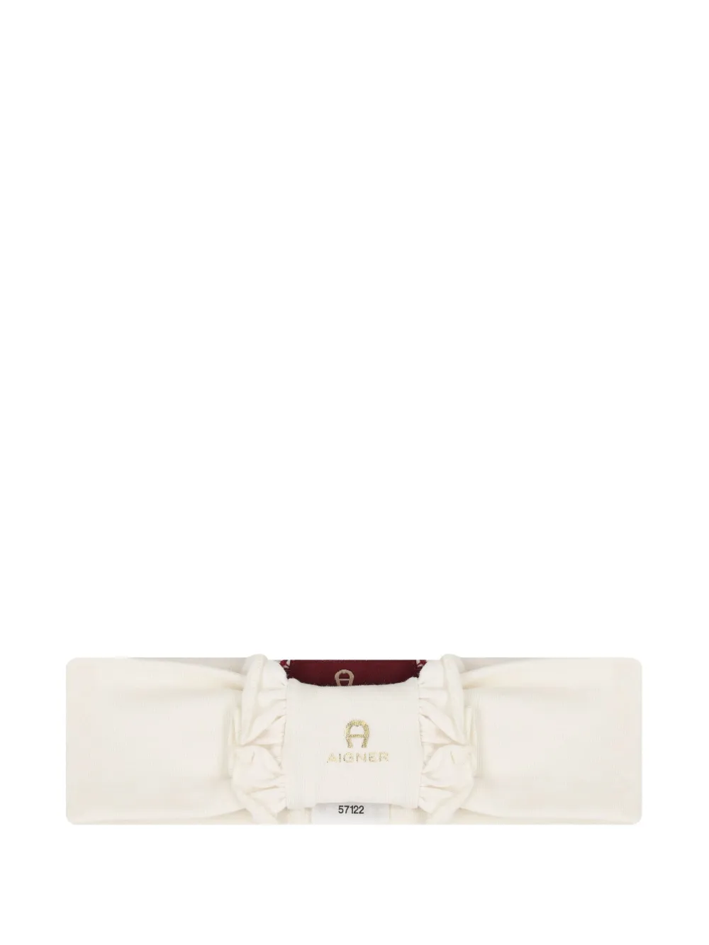 Aigner Kids ruffled logo headband | Neutrals | Image 1