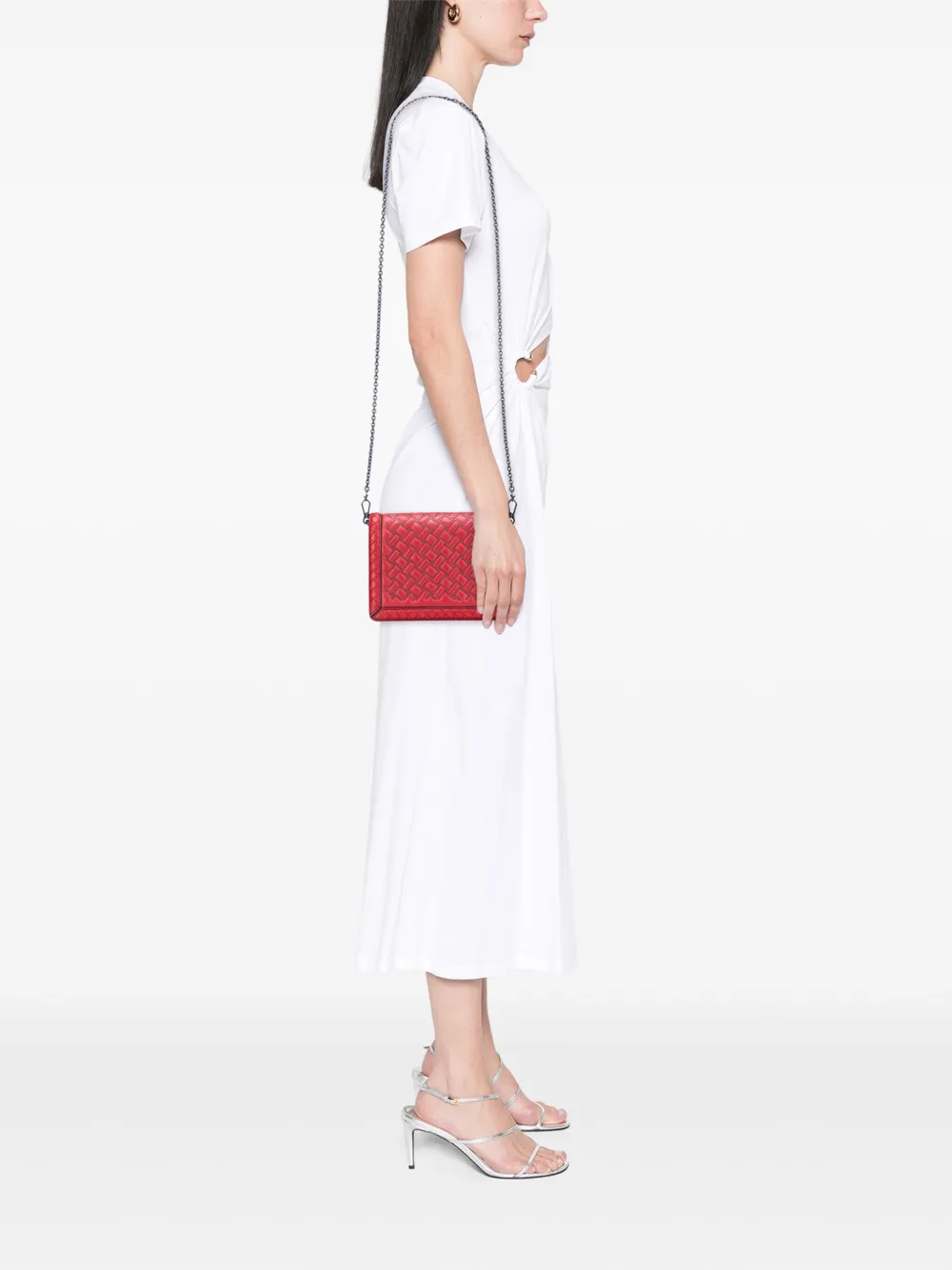 Bottega Veneta Pre-Owned 2012-2025 Nappa Intrecciato Microstud Montebello crossbody bag | Pre-Owned | Image 2