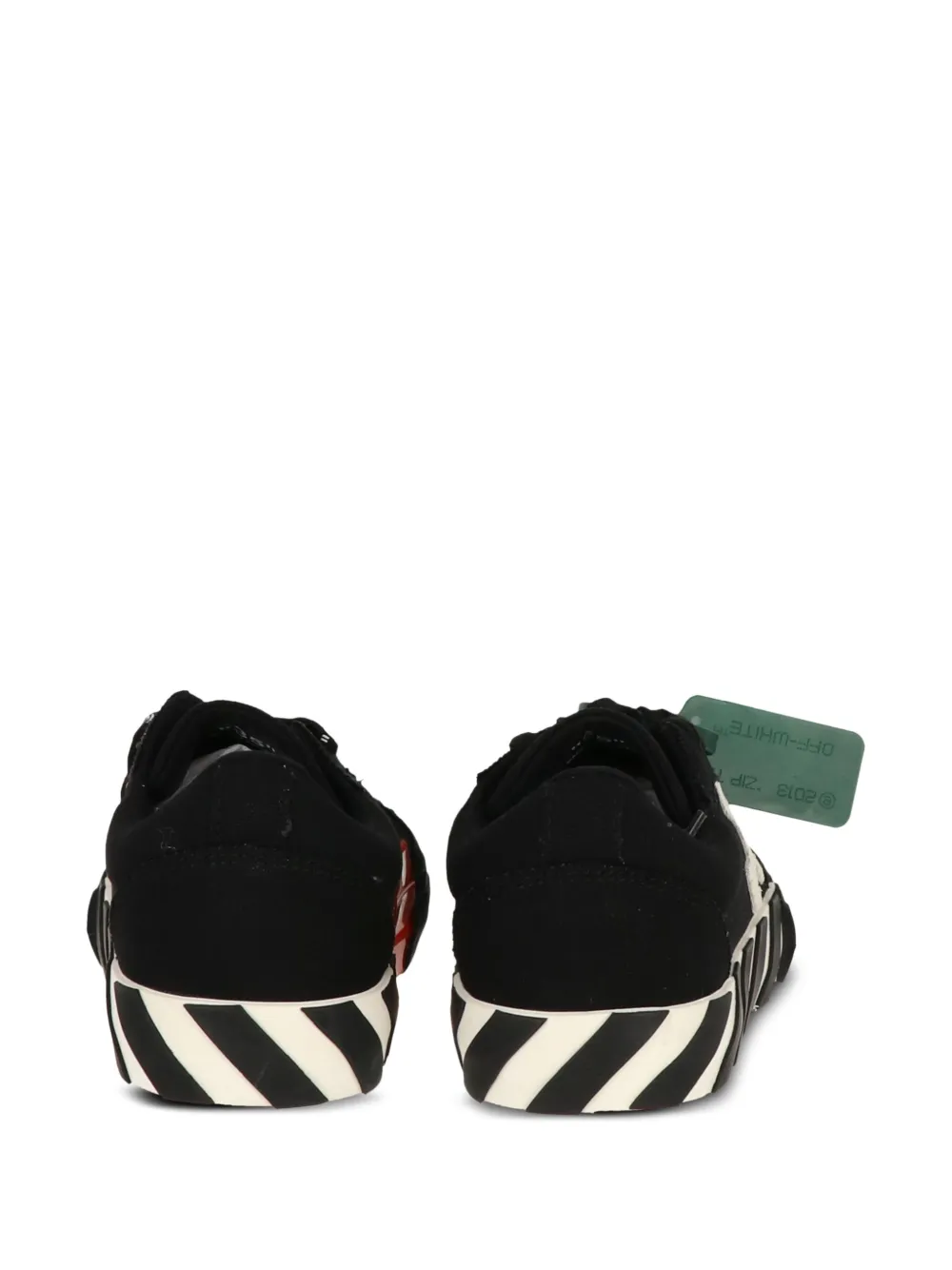 Off-white Vulc Low Canvas Sneakers In Black