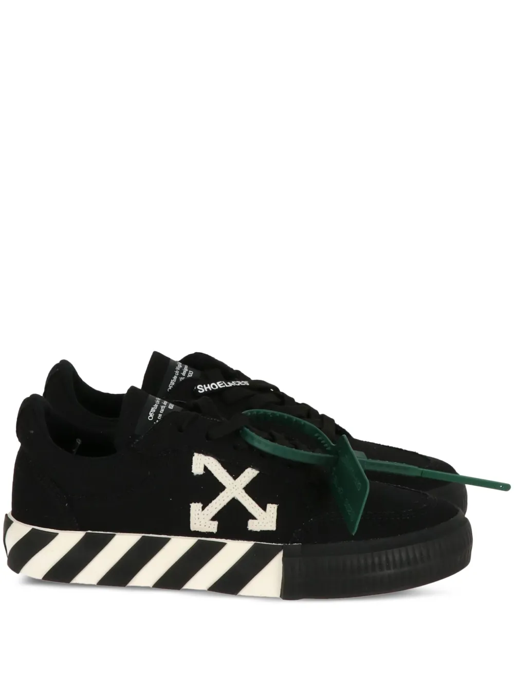 Off-white Vulc Low Canvas Sneakers In Black
