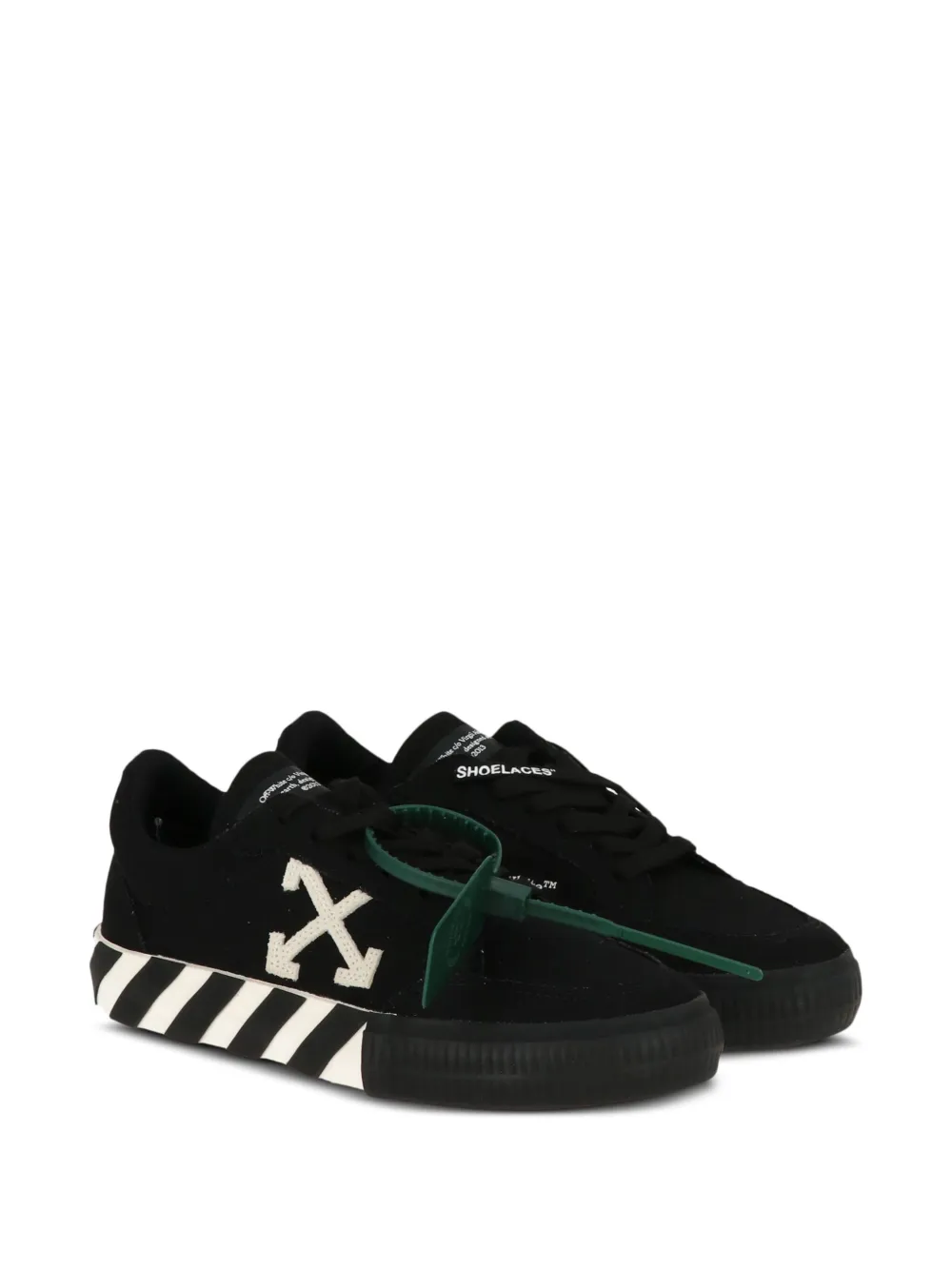 Off-white Vulc Low Canvas Sneakers In Black