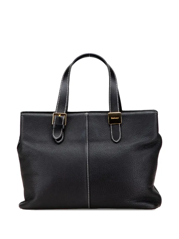 Burberry Leather Bag Burberry Purses Black Burberry Pre-Owned 20th