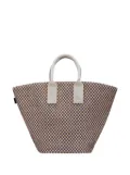 Hermès Pre-Owned 1990-2010 Linen and Jute Panier Bus GM tote bag - Blue